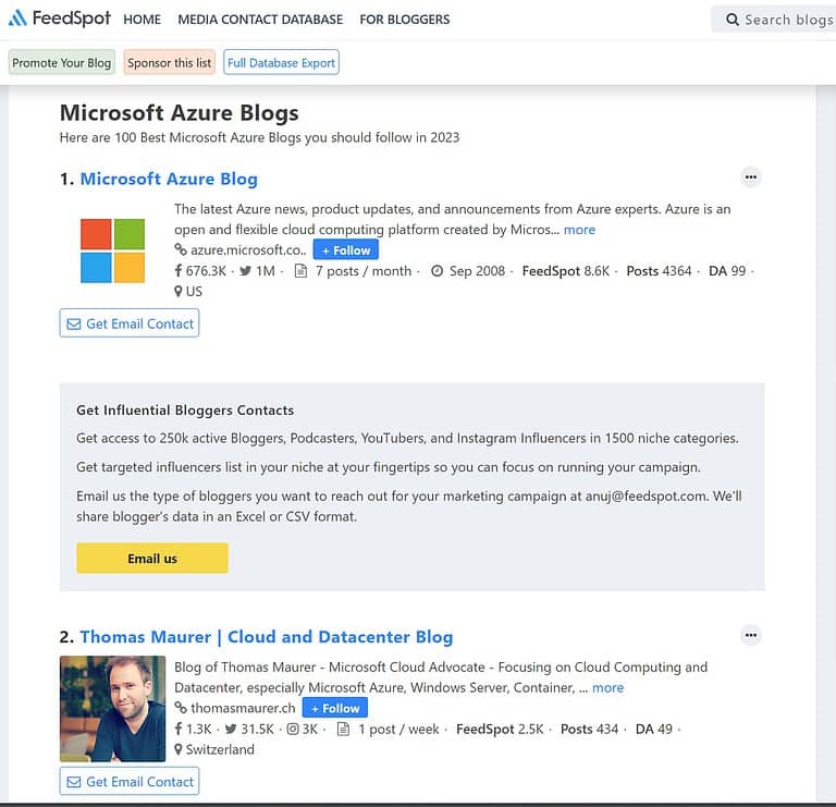 100 Best Microsoft Azure Blogs and Websites in 2023