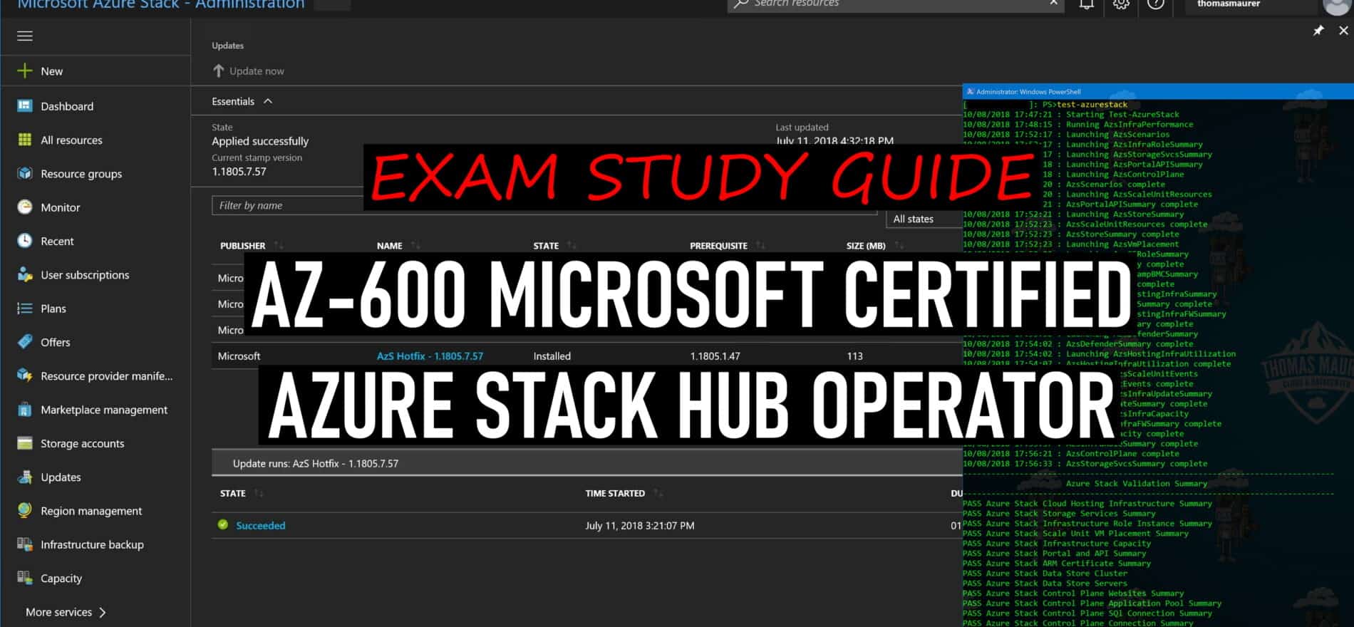 AZ-600 Exam Study Guide Microsoft Certified Azure Stack Hub Operator