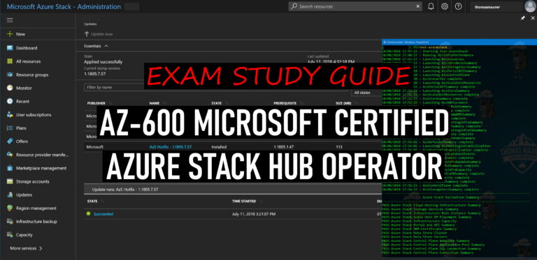 AZ-600 Exam Study Guide Microsoft Certified Azure Stack Hub Operator