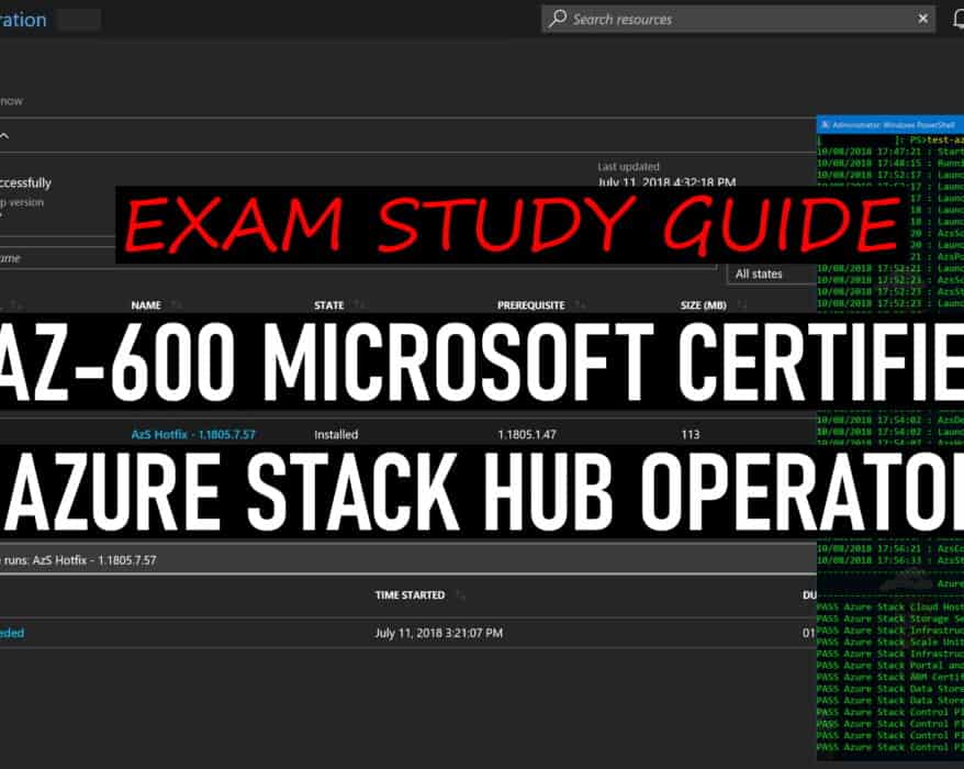 AZ-600 Exam Study Guide Microsoft Certified Azure Stack Hub Operator