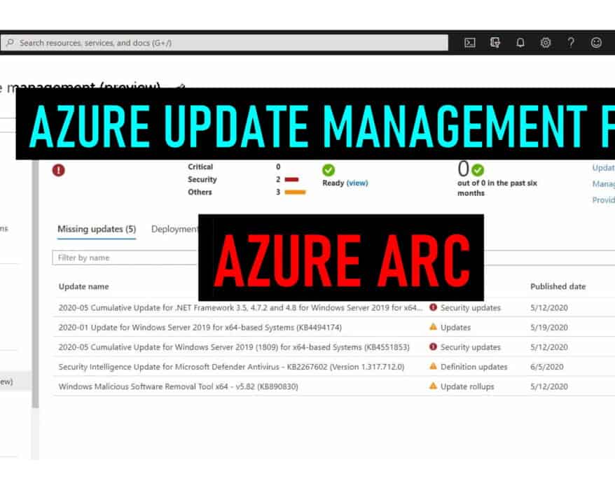 Manage updates of servers using Microsoft Azure using Azure Arc