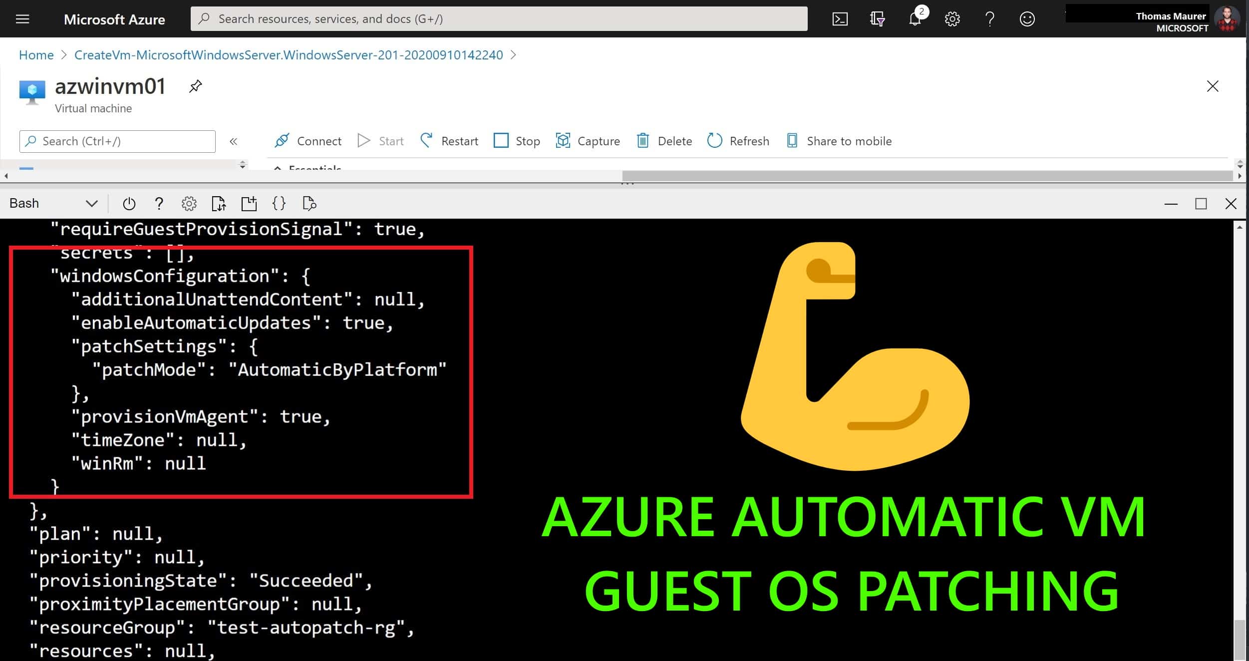 Azure Automatic VM Guest OS Patching