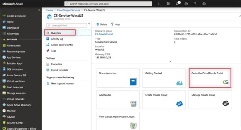 Create VM in the Azure Portal