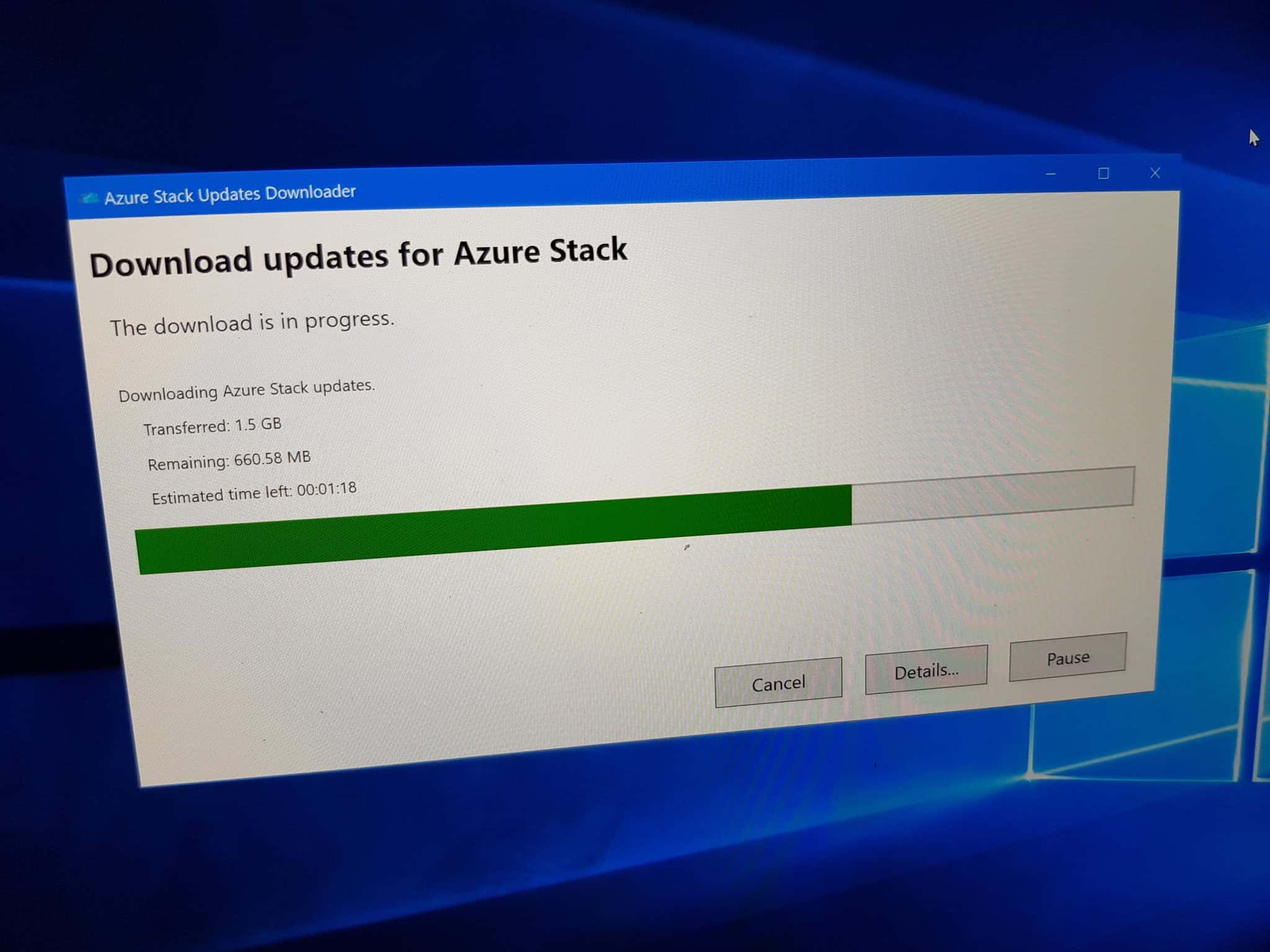 Download Azure Stack Update