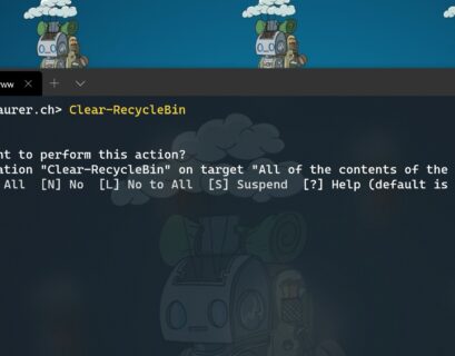 Empty Windows recycle bin with PowerShell