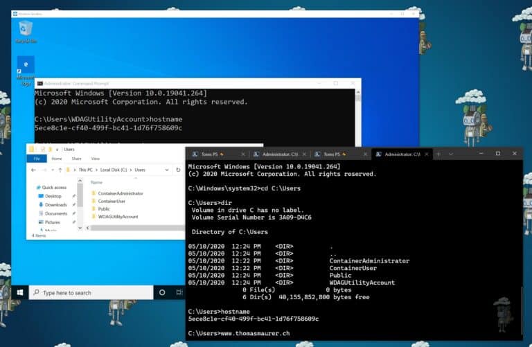 hcsdiag Windows Sandbox