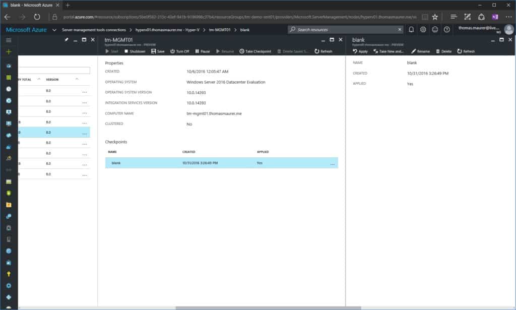 Hyper-V VM in Azure SMT