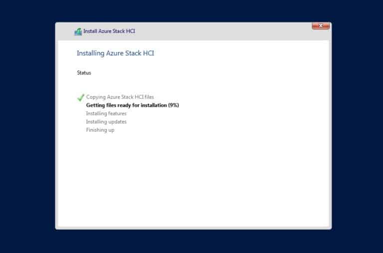 Installing Azure Stack HCI host