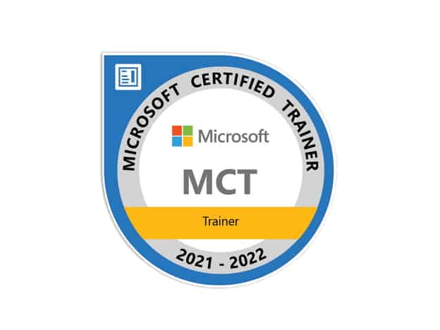 Microsoft Certified Trainer MCT 2021-2022