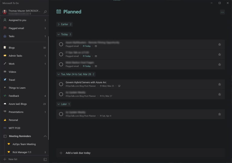 Microsoft To Do Management
