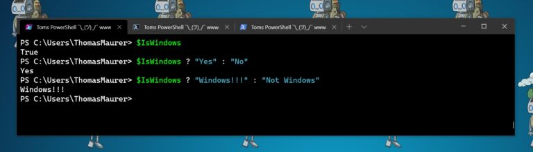 PowerShell 7 Ternary operator