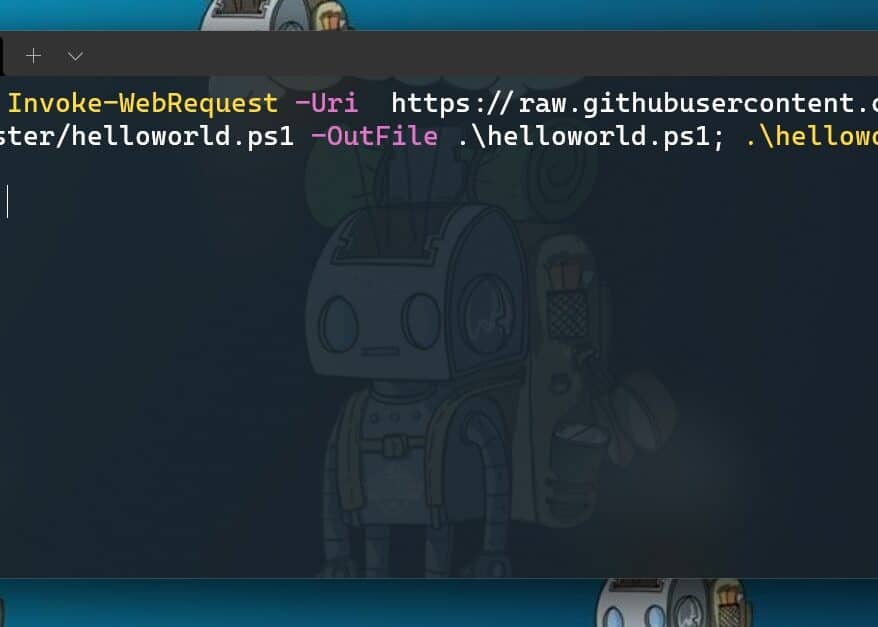 PowerShell Download script or file from GitHub