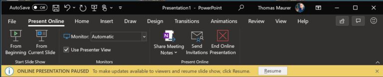 Present Online in PowerPoint