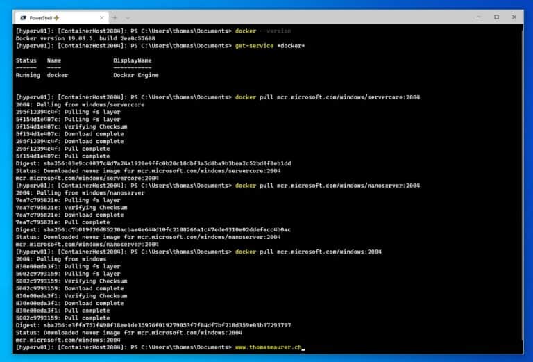 Run Windows Container Docker Images on Windows Server