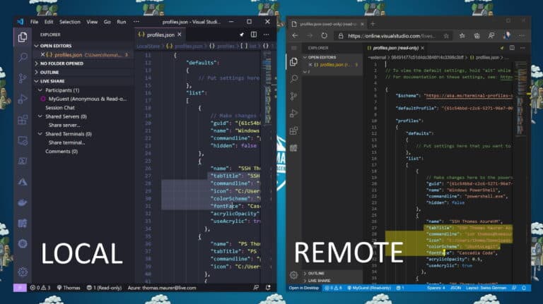 Sharing code online with VS Code Live Share