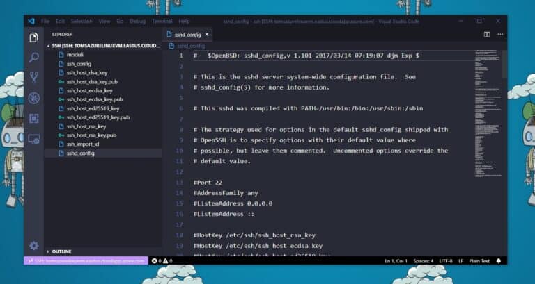 SSH Remote Edit File with Visual Studio Code