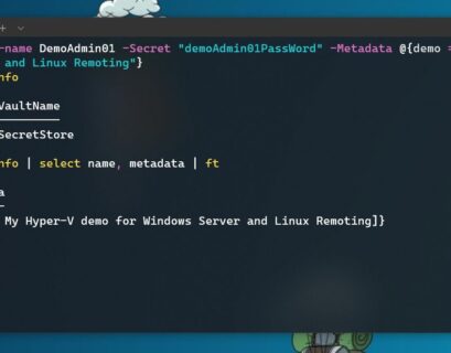 Store Secret in PowerShell SecretStore