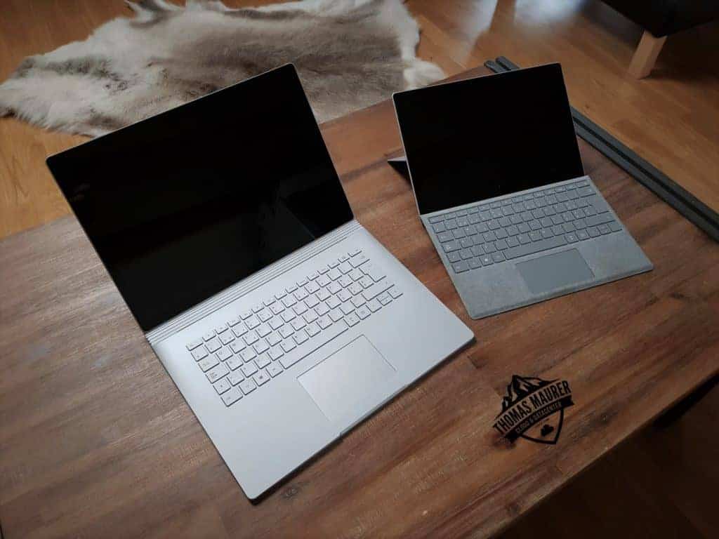 Surface Book 2 and Surface Pro