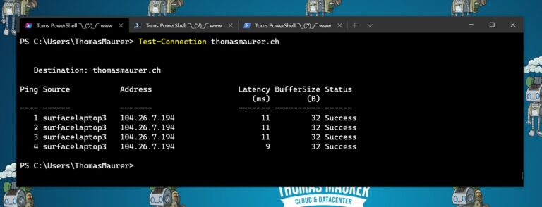 Test-Connection PowerShell 7