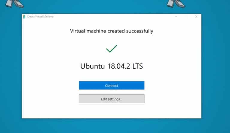 Ubuntu 18.04 LTS Hyper-V VM