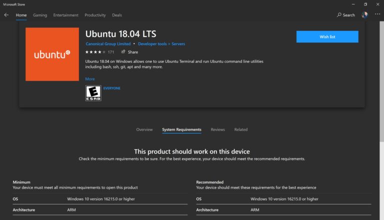 Install Ubuntu ARM WSL 2 Windows Store on the Surface Pro X