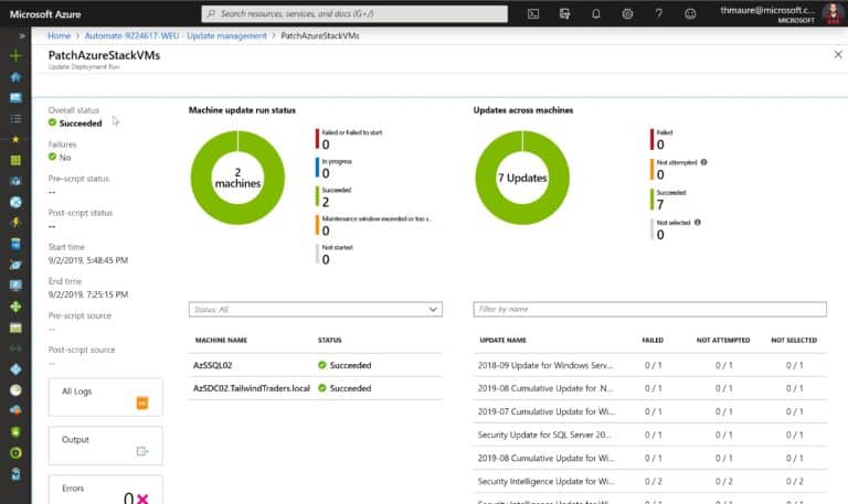 Update Azure VMs Status