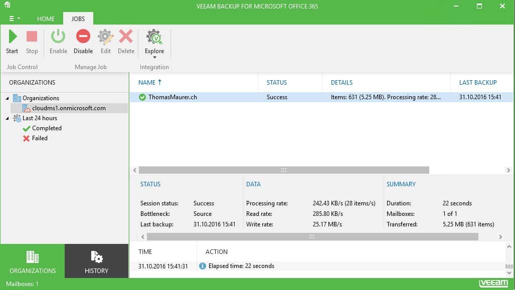 Veeam Backup for Microsoft Office 365