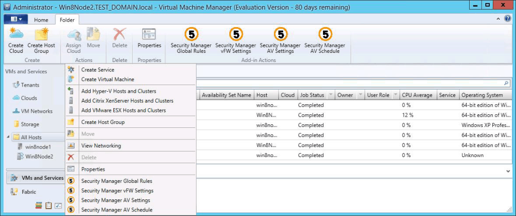 5Nine Hyper-V Security System Center VMM Plugin