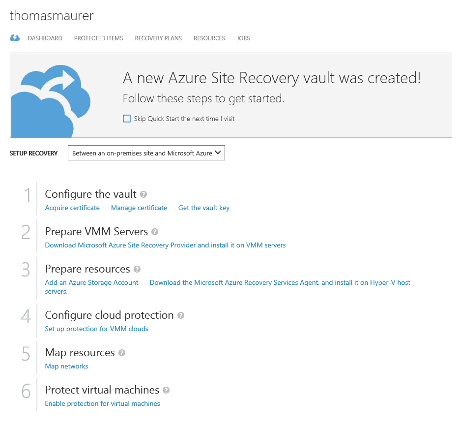 Azure Site Recovery