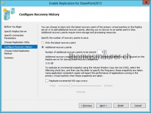 Hyper-V Replica recovery points