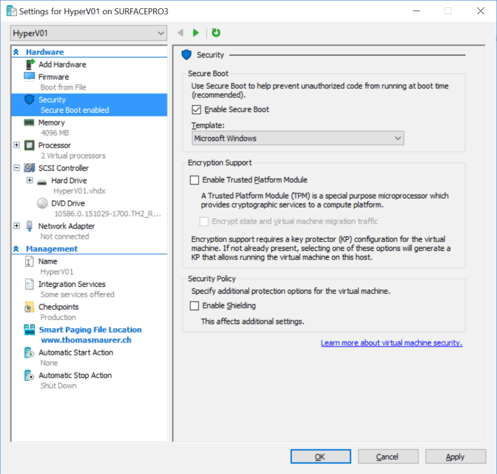 Hyper-V Shilded Virtual Machines