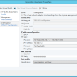 SCVMM Logical Switch Hyper-V Host vNIC Live Migration