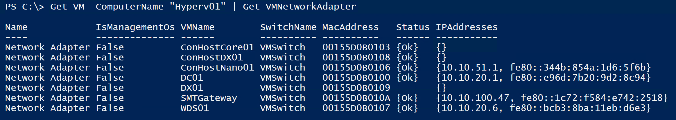 VM Network Adapter