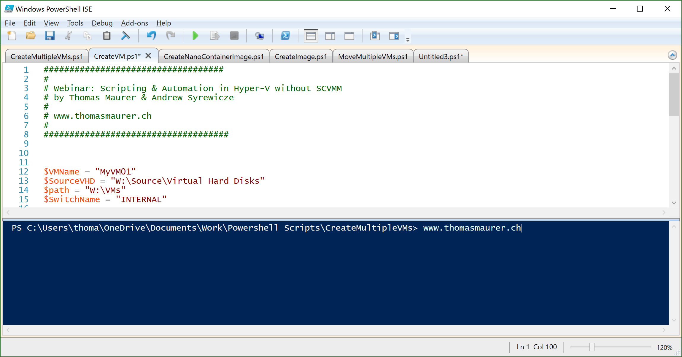 Webinar PowerShell Scripting and Automation for Hyper-V