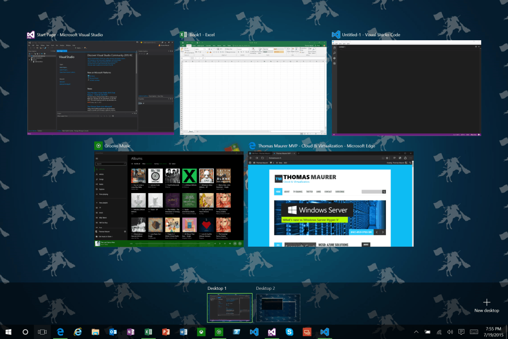 Windows 10 Task View