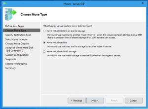 Windows Server 8 Hyper-V Move VM