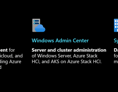 Windows Server management overview